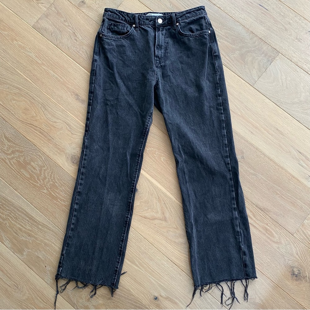 Zara Straight Mom Jeans | Wide leg 90s style